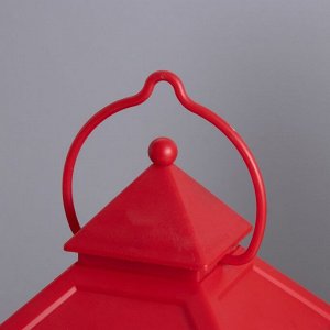 Фигурка светящаяся RISALUX «Дед Мороз и Снеговик», LED-ночник, 3xААА, красный, 14x14x30.5 см
