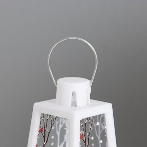Фигурка светящаяся RISALUX «Снеговик и ёлка лофт», LED-ночник, 3xLR1130, белый, 4.4x4.4x9.4 см