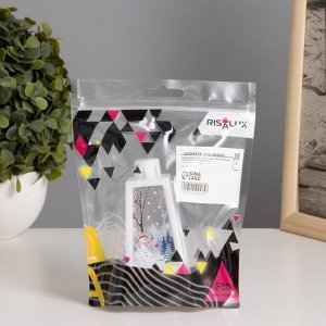 Фигурка светящаяся RISALUX «Снеговик и ёлка лофт», LED-ночник, 3xLR1130, белый, 4.4x4.4x9.4 см