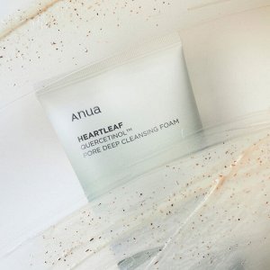 ANUA пенка-скраб с кверцетинолом для очищения пор HEARTLEAF QUERCETINOL PORE DEEP CLEANSING FOAM 150 мл.