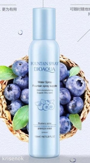 Увлажняющий спрей для лица с экстрактом черники fountain spray blueberry (120мл.), bioaqua