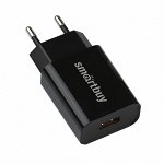 Сетевое ЗУ SmartBuy® FLASH, QC3.0, 3 А, черное, 1 USB (SBP-1030)