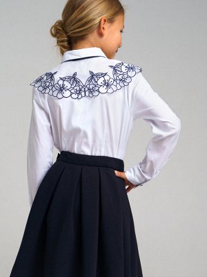 Блузка со съемным воротником