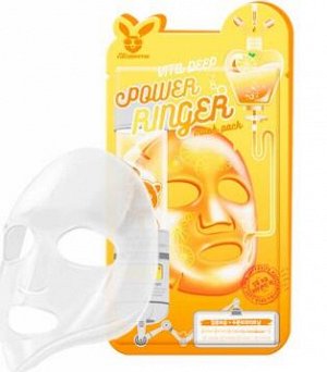 Маска Elizavecca Тканевая д/лица с Витаминами VITA DEEP POWER Ringer mask pack (Ю. Корея)