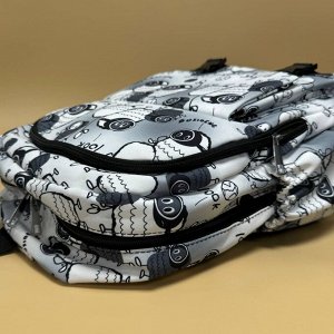 Рюкзак подростковый тканевый серый