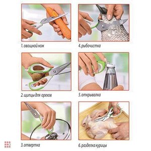 Многофункциональные кухонные ножницы