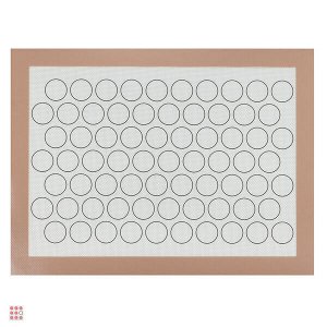 SATOSHI Коврик для теста Pro, 40x30см "Макарун", силикон