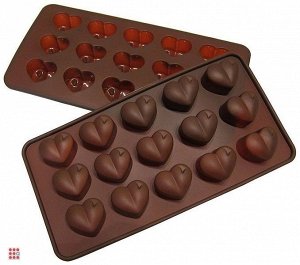 Форма силиконовая для льда и шоколада,карамели 15 ячеек, Микс
