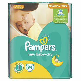 PAMPERS Подгузники New Baby-Dry Newborn Упаковка 94