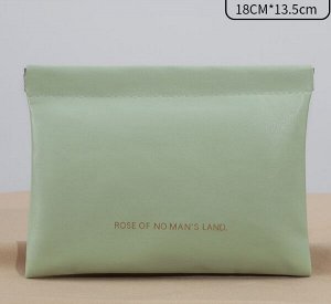 Косметичка-чехол-кошелек с магнитной застежкой Rose, полиуретан, 18х13,5