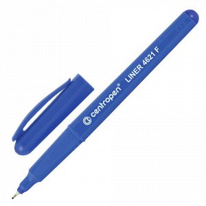 Ручка капиллярная CENTROPEN, трехгранная, корпус синий, толщ