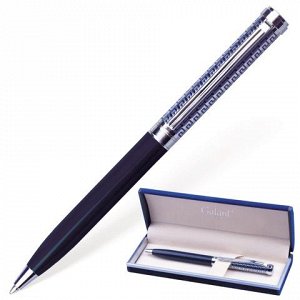 Ручка подарочная шариковая GALANT Empire Blue, корп. серебр.
