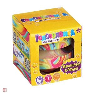 Головоломка магнитная, 5,7х5х5см, железо, 3 дизайна