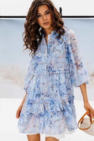 Платье BUTER 2835 голубой