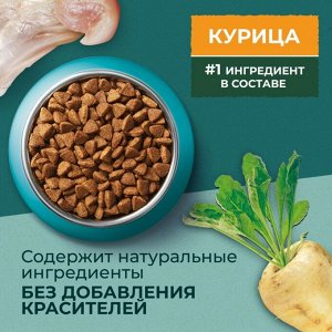 Корм для кошек Purina ONE® Природа Здоровья® со спирулиной, с высоким содержанием курицы, 180 г
