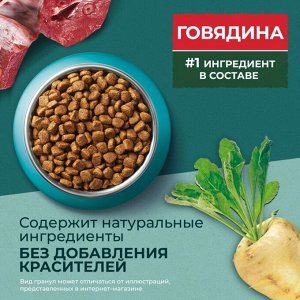 Сухой корм для котов Purina ONE® Природа Здоровья® для стерилизованных кошек и кастрированных котов, с высоким содержанием говядины, 680 г
