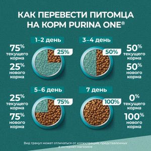 Сухой корм для котов Purina ONE® Природа Здоровья® для стерилизованных кошек и кастрированных котов, с высоким содержанием говядины, 680 г
