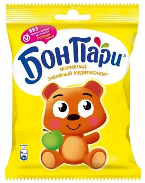 БОН ПАРИ®  ЗАБАВНЫЙ МЕДВЕЖОНОК ® И Ко. Мармелад жевательный фигурный со вкусом фруктов 120г