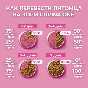 Сухой корм для котят Purina ONE® полнорационный, с высоким содержанием курицы, 200 г