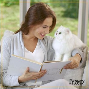 Влажный корм Гурмэ Перл Морской Дуэт для взрослых кошек, со вкусом креветки и лосося, нежное филе в соусе, 75 г