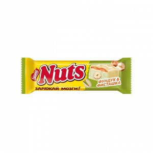 Nestle NUTS ®. ФУНДУК &amp; ФИСТАШКА. КОНФЕТА С ФУНДУКОМ И ТЁРТОЙ ФИСТАШКОЙ 47 г
