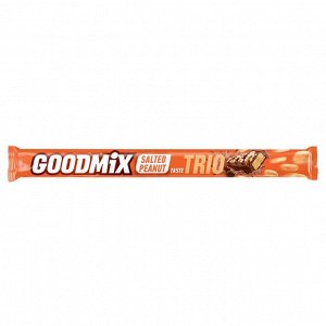 Nestle GOODMIX SALTED PEANUT taste. Конфета со вкусом соленого арахиса, с хрустящей вафлей, декорированная. 69г