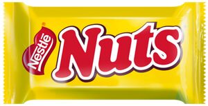 NUTS®. Конфета с фундуком и арахисом. Пакет с шоколадными батончиками с фундуком и арахисом 148 г
