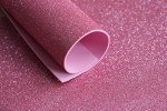 Фоамиран глитерный 50*70 см. Розовый