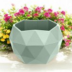 Горшок для цветов &quot;Топаз&quot; 2,5 л., цвет нефрит, с дренажной вставкой