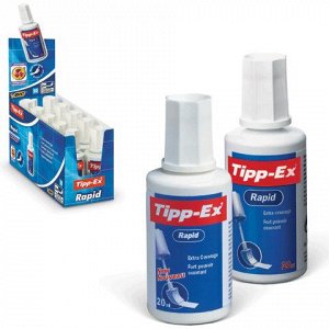 Корректирующая жидкость BIC "Tipp-ex Rapid", 20 мл, флакон с