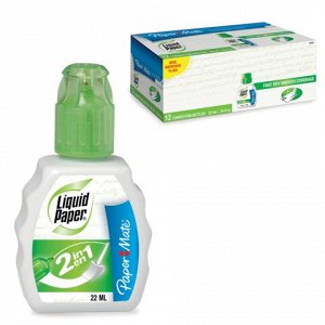 Корректирующая жидкость PAPER MATE "Liquid Paper 2 in 1", 22