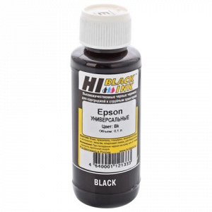 Чернила HI-BLACK для EPSON универсальные, черные 0,1л водные