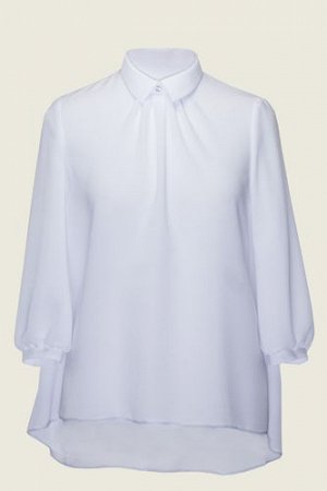 Блузка Белый, 100% п/э
