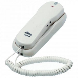 Телефон RITMIX RT-003 white, набор на трубке, быстрый набор