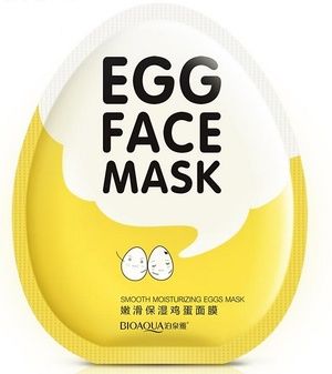 Яичная маска-салфетка для лица