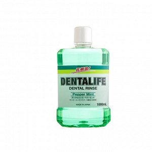 Ежедневный зубной ополаскиватель полости рта "Animo Dentalife" со вкусом мяты (антибактериальный / бесспиртовой) 1000 мл / 12