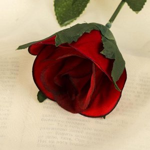 Цветы искусственные «Роза», h=63 см, d=5 см, красные
