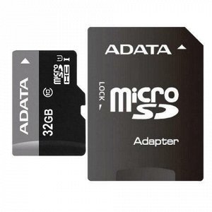 Карта памяти microSDHC 32GB A-DATA Premier, 50 Мб/сек (class