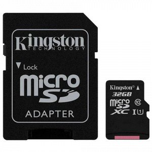 Карта памяти microSDHC 32GB KINGSTON Canvas Select, UHS-I U1