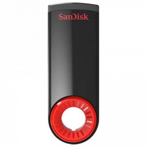 Флэш-диск 16GB SANDISK Cruzer Dial USB 2.0, черный/красный,