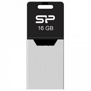 Флэш-диск 16GB SILICON POWER Mobile X20 OTG+USB 2.0, металл.