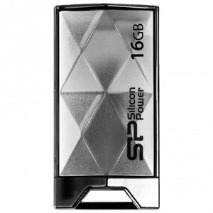 Флэш-диск 16GB SILICON POWER Touch 850 USB 2.0, металл. корп