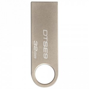 Флэш-диск 32GB KINGSTON DataTraveler SE9 USB 2.0, металл. ко