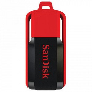 Флэш-диск 32GB SANDISK Cruzer Switch USB 2.0, черный/красный