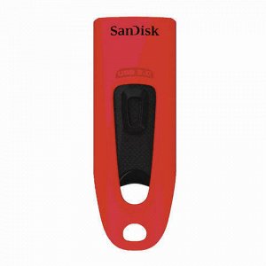 Флэш-диск 32GB SANDISK Ultra USB 3.0, красный, SDCZ48-032G-U