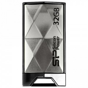 Флэш-диск 32GB SILICON POWER Touch 850 USB 2.0, металл. корп