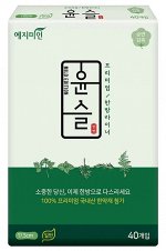 Ежедневные прокладки Yejimiin Cotton Touch Mild Herb с усиленным впитывающим слоем, поверхностью из хлопка и экстрактами трав, 17,5см 40шт