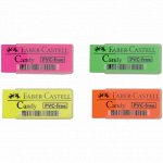 Ластик Faber-Castell &quot;Candy&quot;, прямоугольный, натуральный каучук, пластиковый футляр, 50*20*10мм