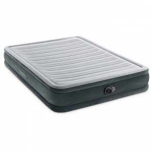 Кровать надувная FULL COMFORT-PLUSH AIRBED, 152x203x33 см, с встроенным насосом, 67770ND INTEX