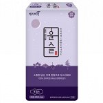 Ночные прокладки Yejimiin Overnight Cotton Touch Herb с усиленным впитывающим слоем, поверхностью из хлопка и экстрактами трав с крылышками 41см 4шт